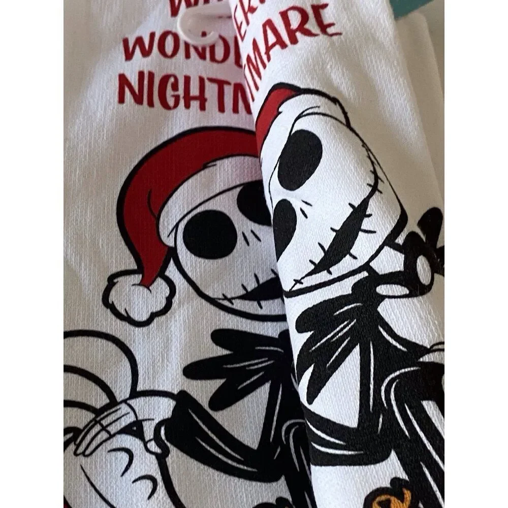 2 Pack‎ Disney Jack Skellington Zero Nightmare Before Christmas Kitchen Towels